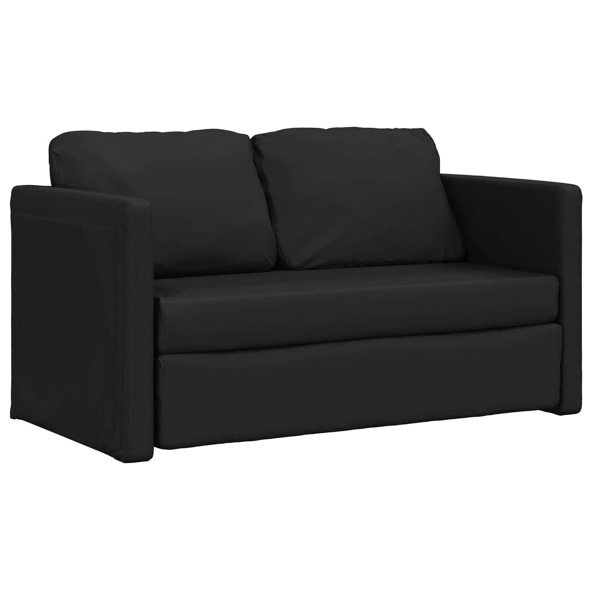 Sammenleggbar Sofa Seng Svart 112 X 60 X 55 Cm Pvc