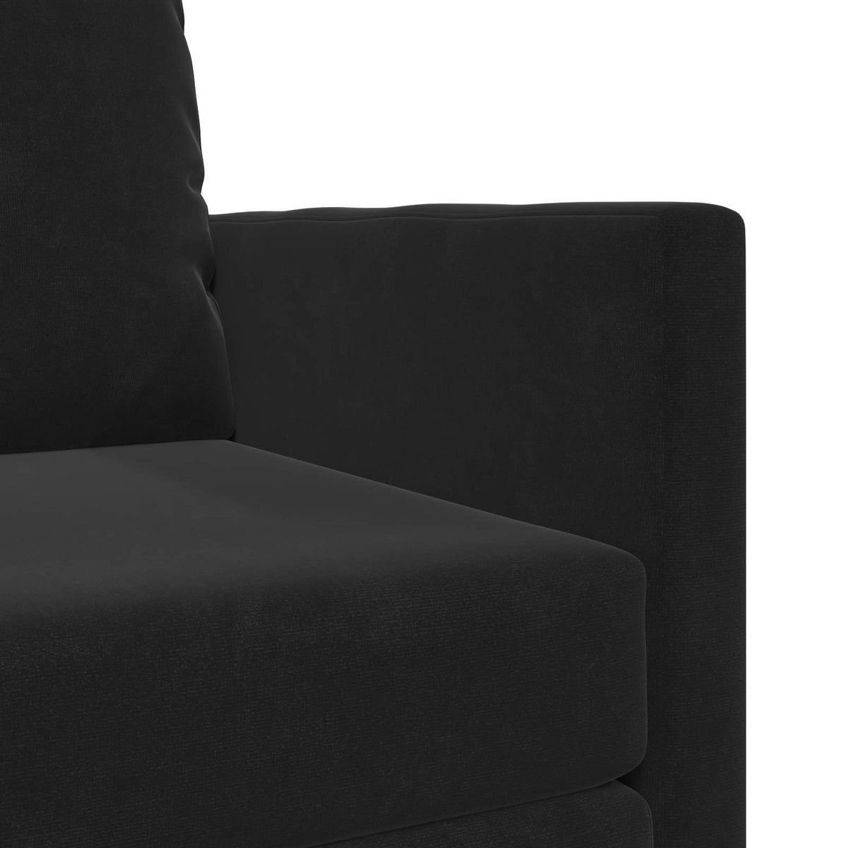 Sammenleggbar Sofa Seng Svart 74 X 77 X 81 Cm Fløyel