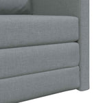 Sammenleggbar Sofa Seng Lysegrå 74 X 77 X 81 Cm Stoff