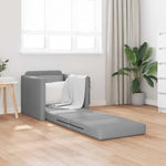 Sammenleggbar Sofa Seng Lysegrå 74 X 77 X 81 Cm Stoff