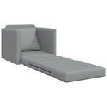 Sammenleggbar Sofa Seng Lysegrå 74 X 77 X 81 Cm Stoff
