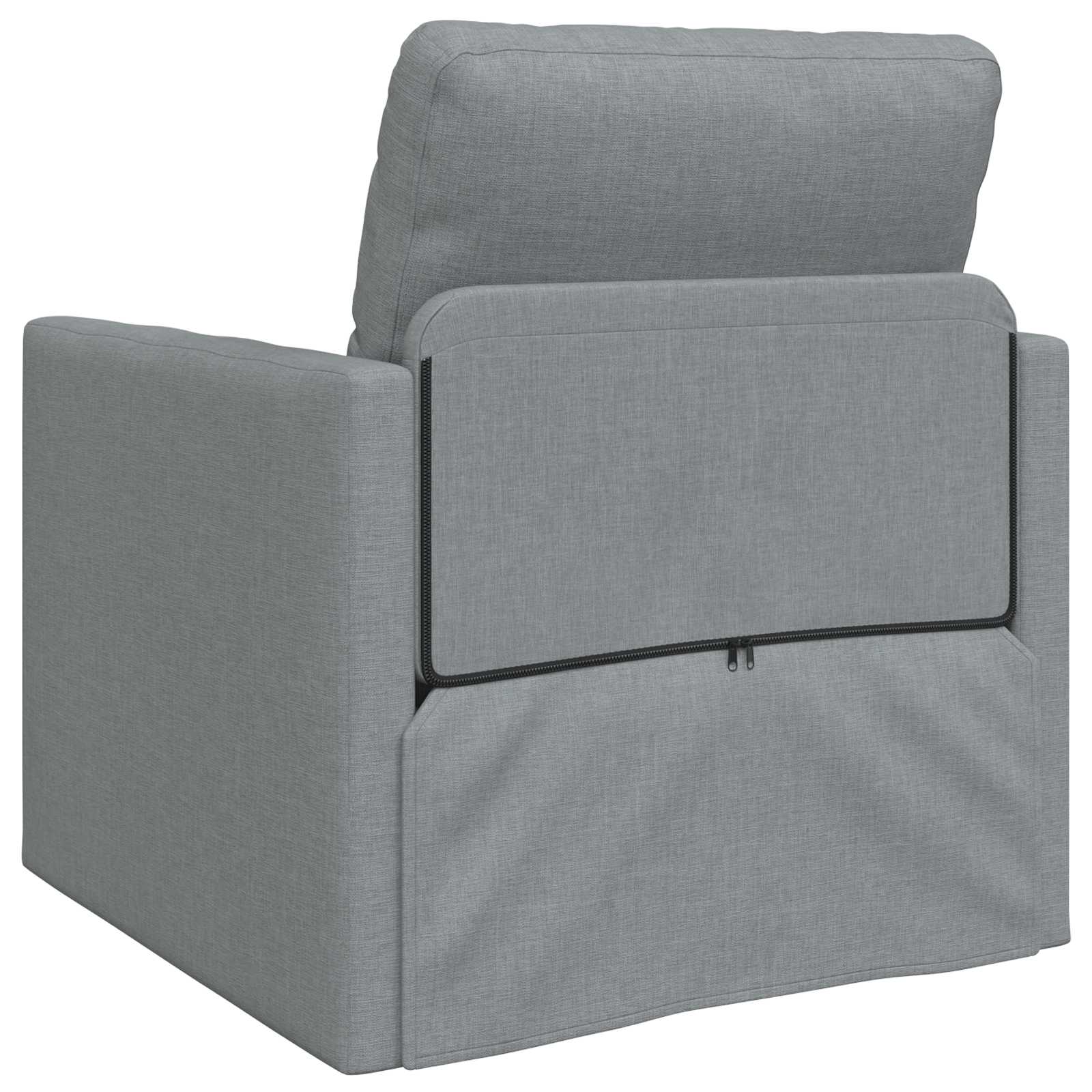 Sammenleggbar Sofa Seng Lysegrå 74 X 77 X 81 Cm Stoff