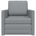 Sammenleggbar Sofa Seng Lysegrå 74 X 77 X 81 Cm Stoff