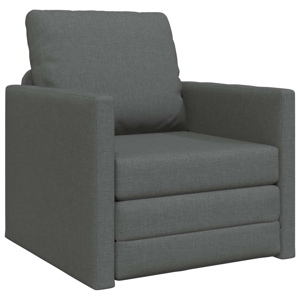 Sammenleggbar Sofa Seng Mørkegrå 74 X 77 X 81 Cm Stoff
