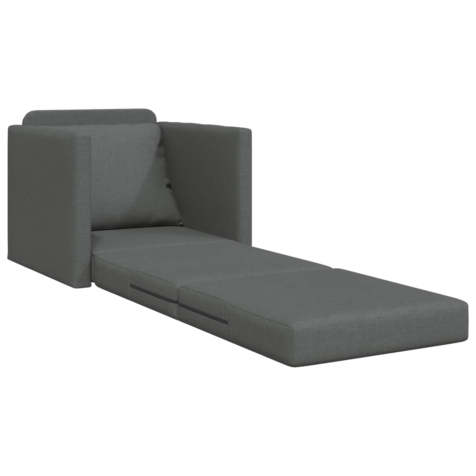 Sammenleggbar Sofa Seng Mørkegrå 74 X 77 X 81 Cm Stoff