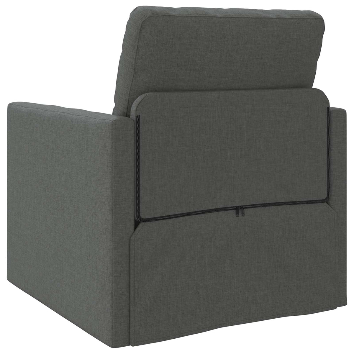 Sammenleggbar Sofa Seng Mørkegrå 74 X 77 X 81 Cm Stoff