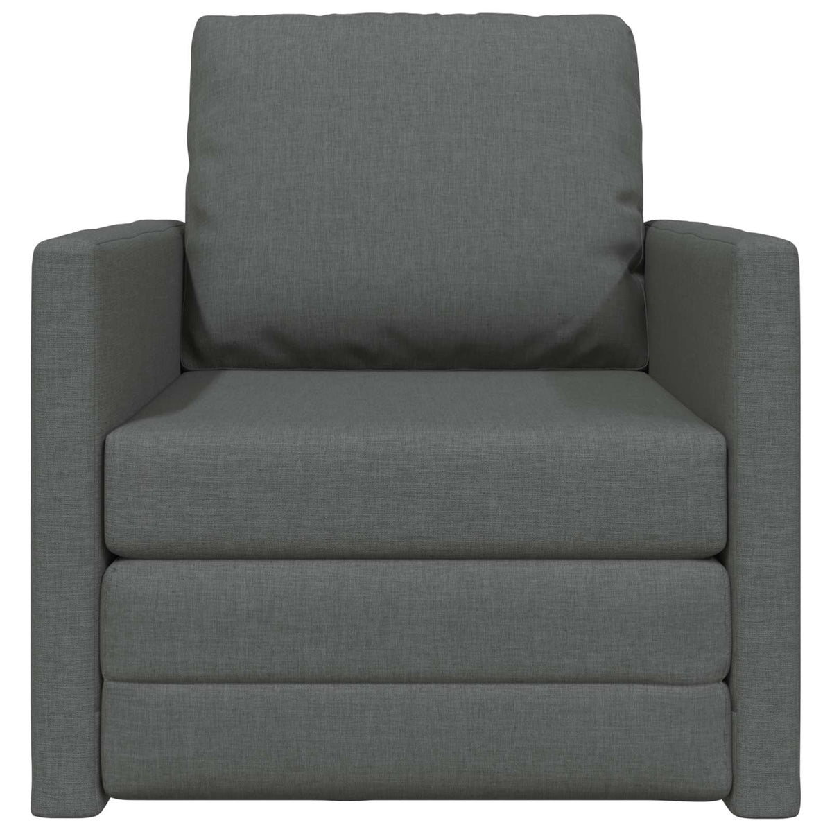 Sammenleggbar Sofa Seng Mørkegrå 74 X 77 X 81 Cm Stoff
