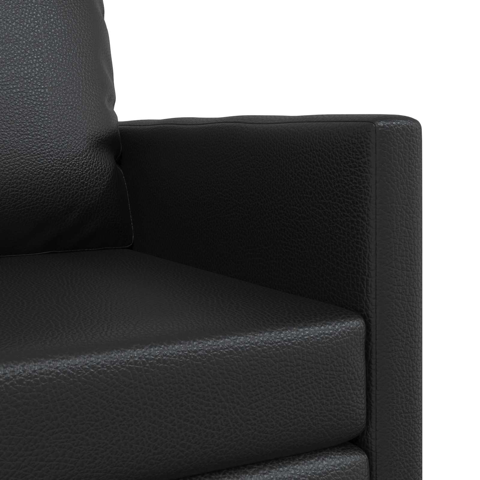 Sammenleggbar Sofa Seng Svart 74 X 77 X 81 Cm Pvc