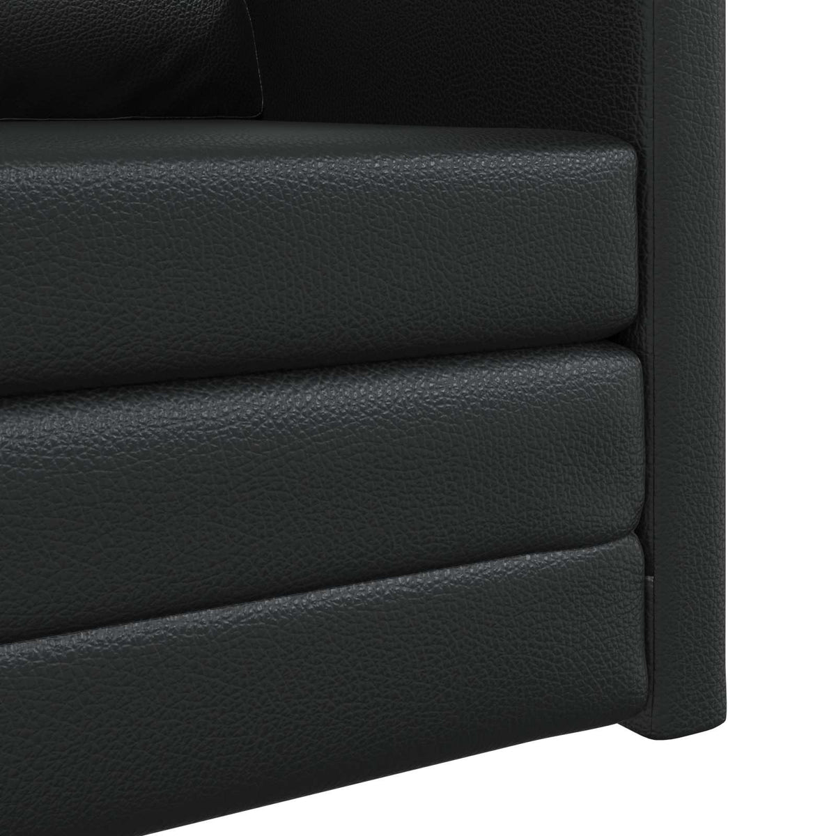 Sammenleggbar Sofa Seng Svart 74 X 77 X 81 Cm Pvc