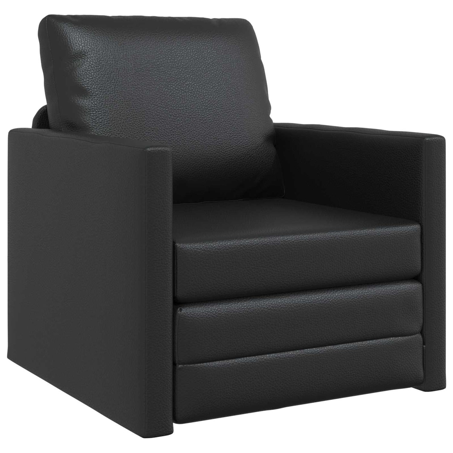 Sammenleggbar Sofa Seng Svart 74 X 77 X 81 Cm Pvc
