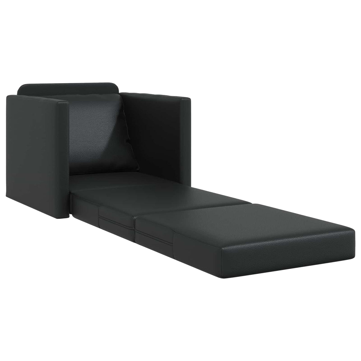 Sammenleggbar Sofa Seng Svart 74 X 77 X 81 Cm Pvc