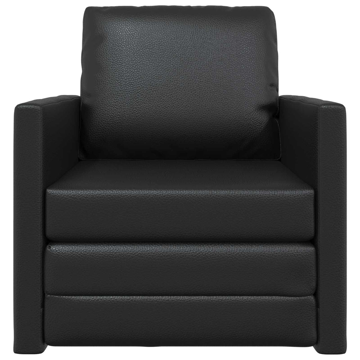 Sammenleggbar Sofa Seng Svart 74 X 77 X 81 Cm Pvc