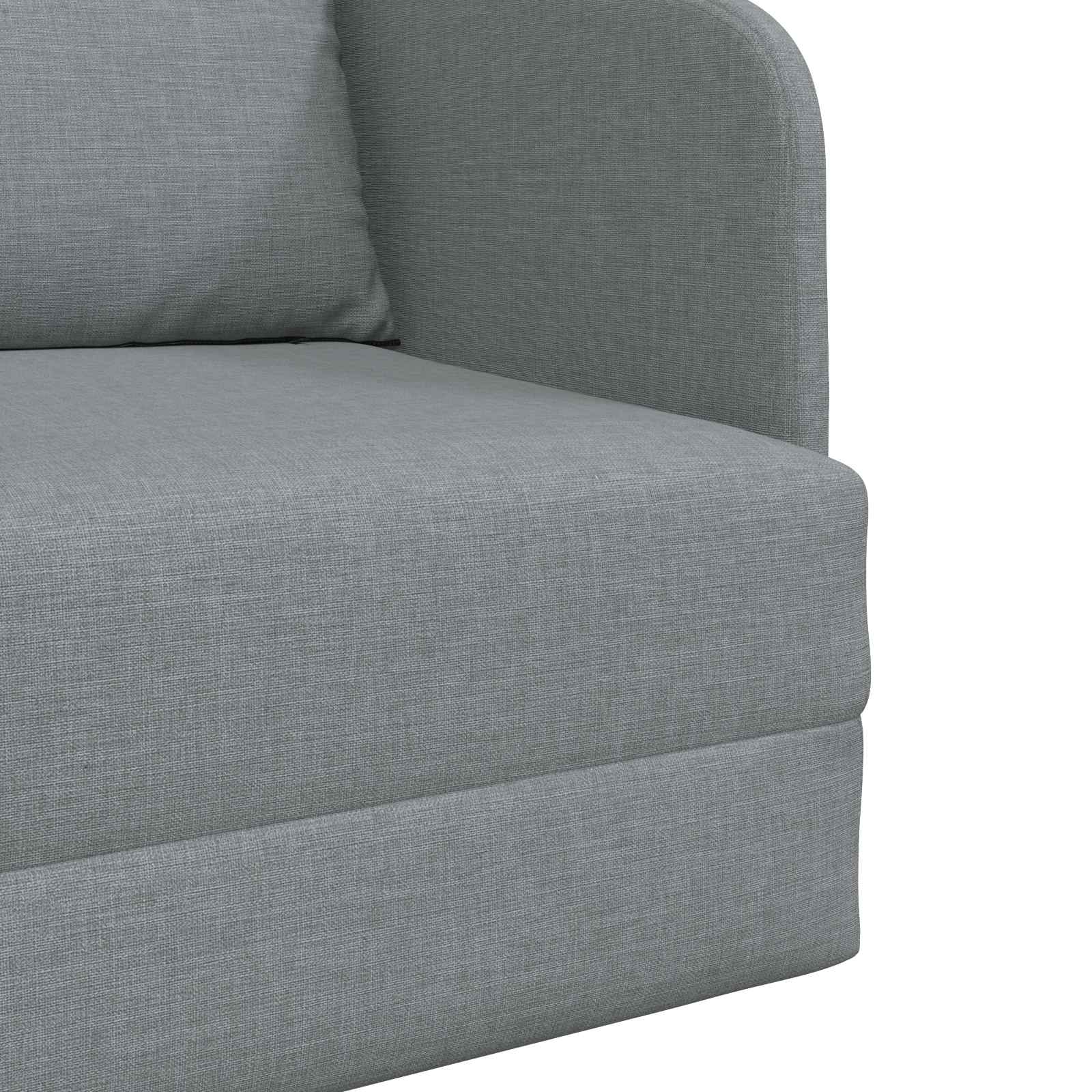 Sammenleggbar Sofa Seng Lysegrå 65 X 80 X 83 Cm Stoff