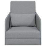 Sammenleggbar Sofa Seng Lysegrå 65 X 80 X 83 Cm Stoff