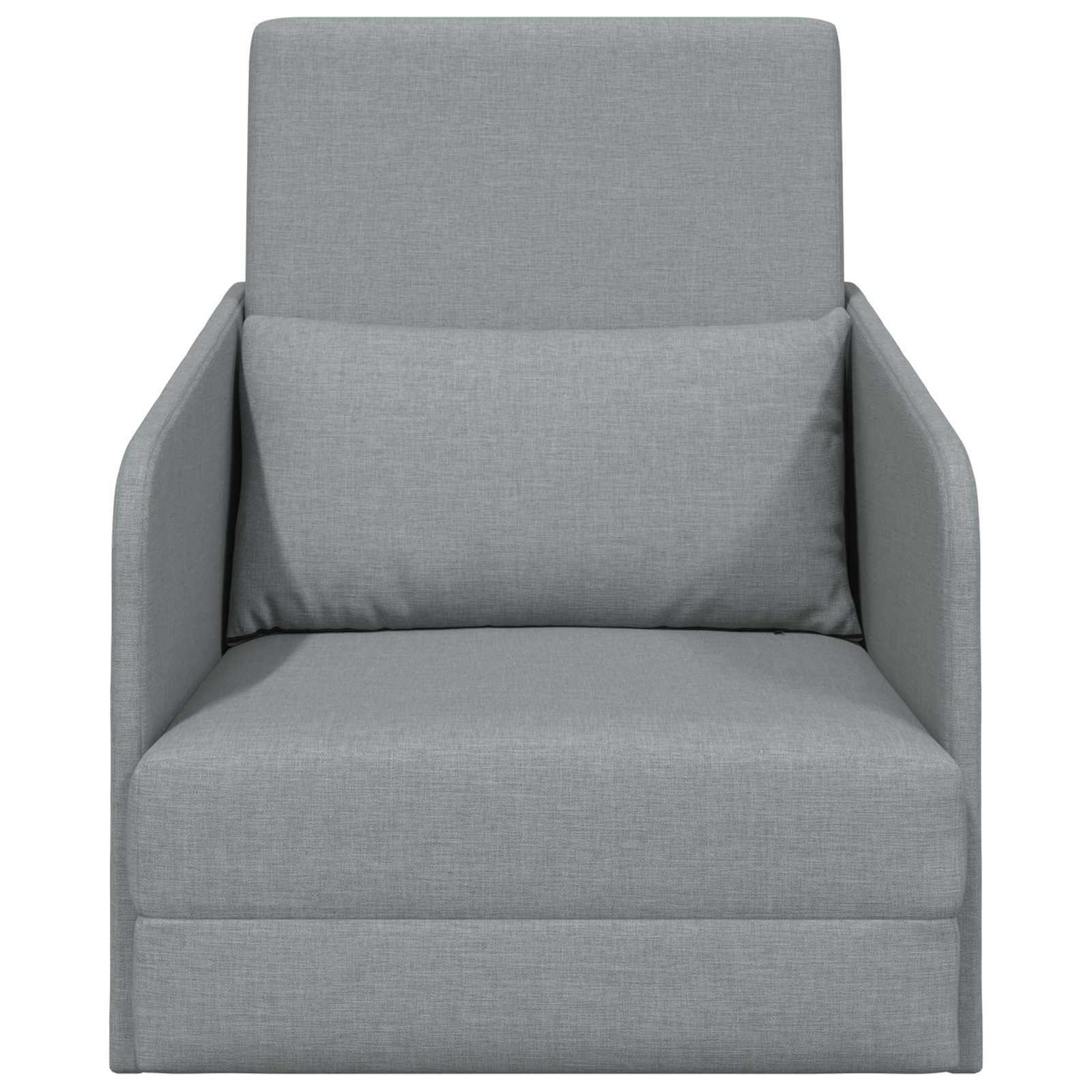 Sammenleggbar Sofa Seng Lysegrå 65 X 80 X 83 Cm Stoff