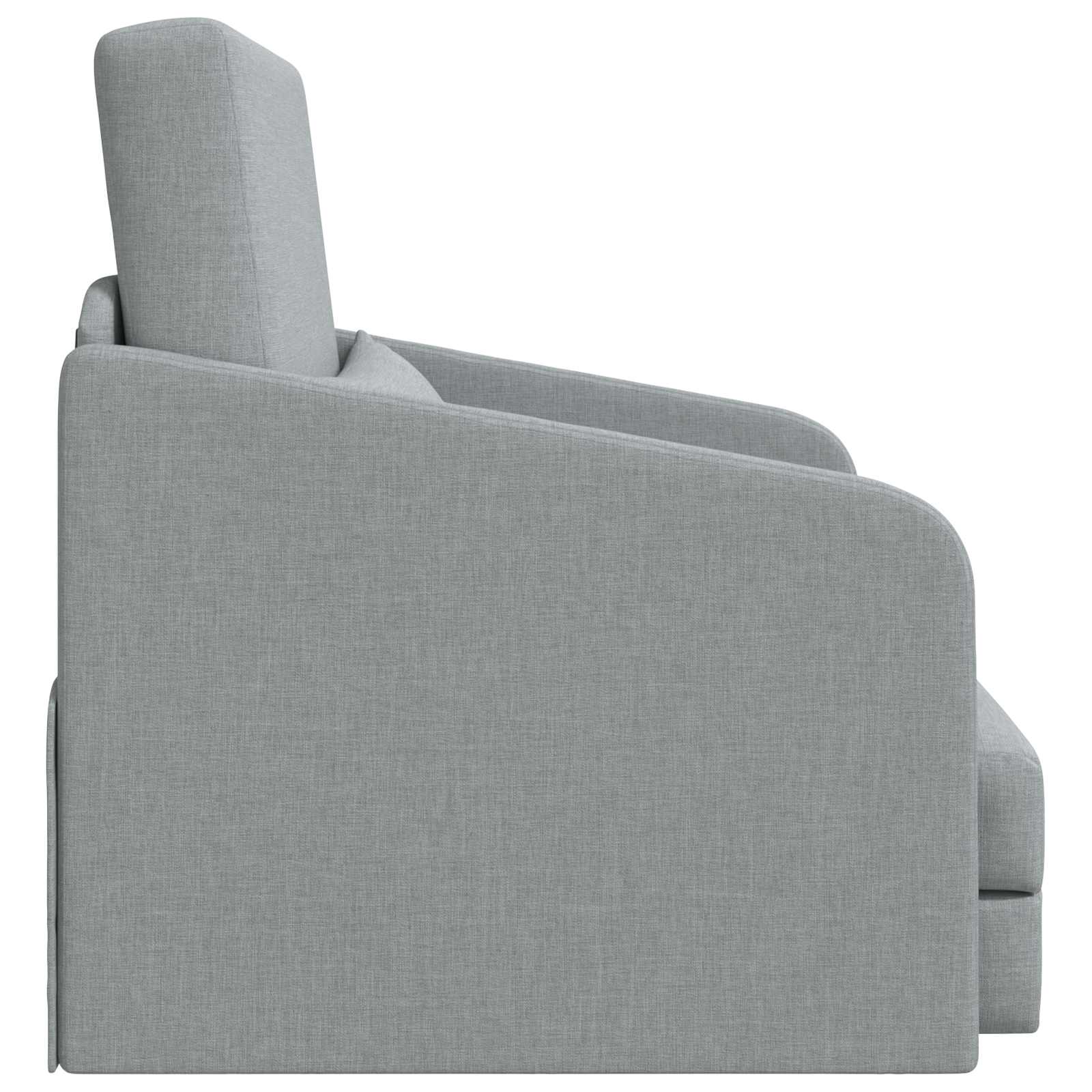 Sammenleggbar Sofa Seng Lysegrå 65 X 80 X 83 Cm Stoff