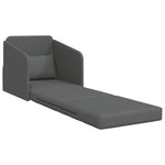 Sammenleggbar Sofa Seng Mørkegrå 65 X 80 X 83 Cm Stoff
