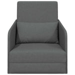 Sammenleggbar Sofa Seng Mørkegrå 65 X 80 X 83 Cm Stoff