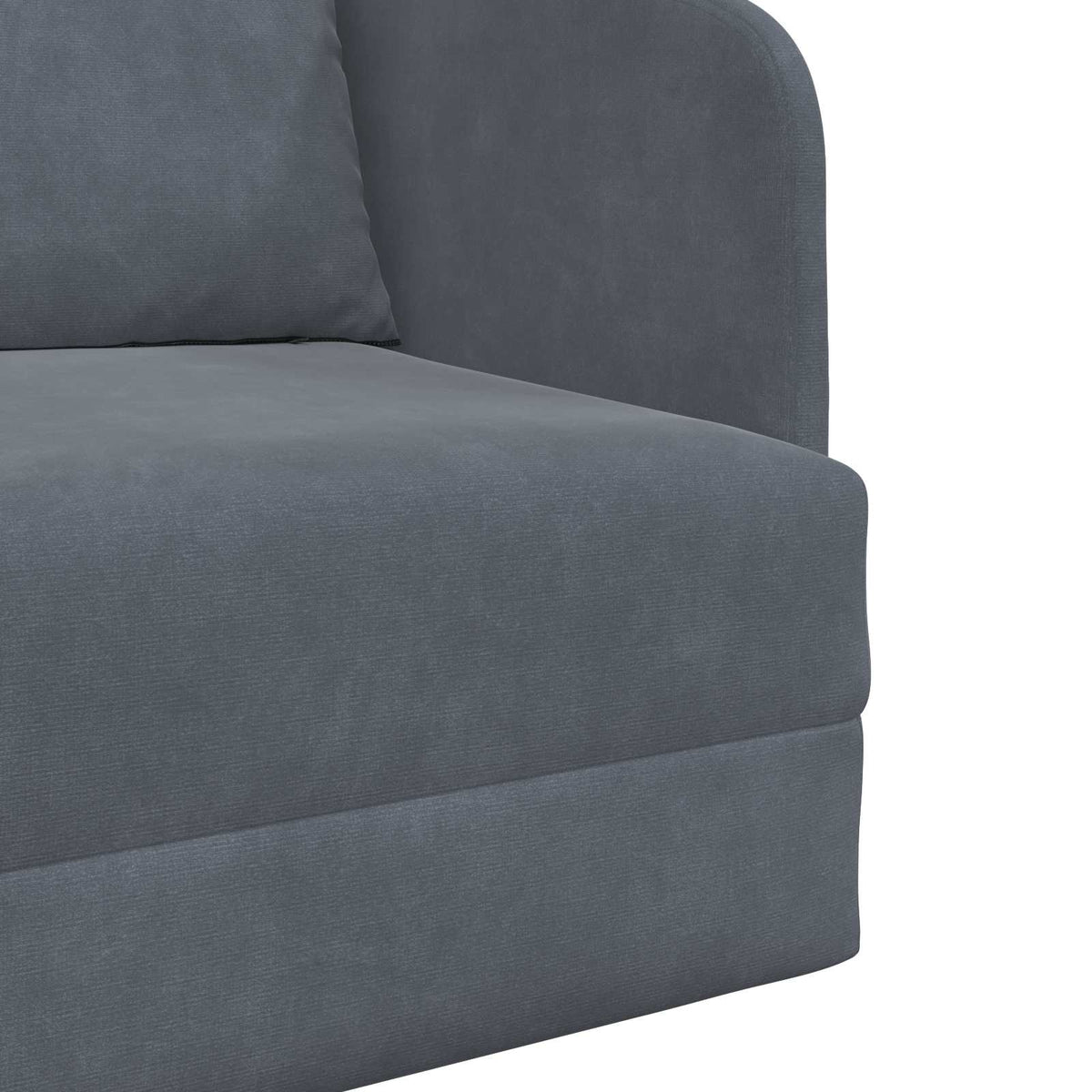 Sammenleggbar Sofa Seng Mørkegrå 65 X 80 X 83 Cm Fløyel