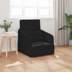 Sammenleggbar Sofa Seng Svart 65 X 80 X 83 Cm Fløyel
