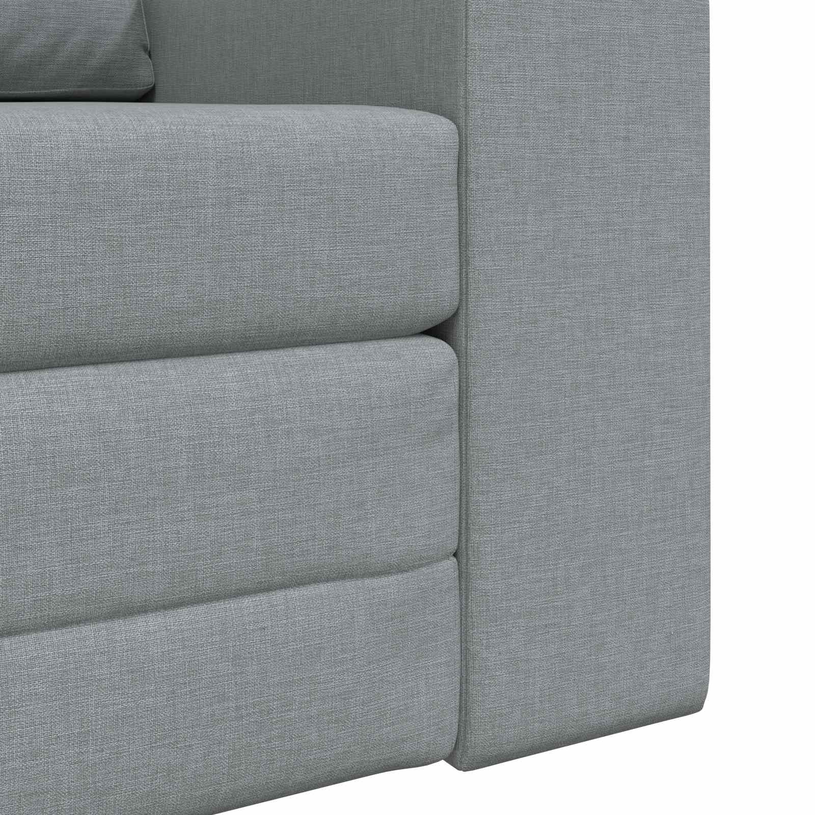 Sammenleggbar Sofa Seng Lysegrå 98 X 71 X 83 Cm Stoff