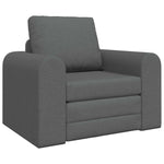 Sammenleggbar Sofa Seng Mørkegrå 98 X 71 X 83 Cm Stoff