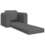 Sammenleggbar Sofa Seng Mørkegrå 98 X 71 X 83 Cm Stoff