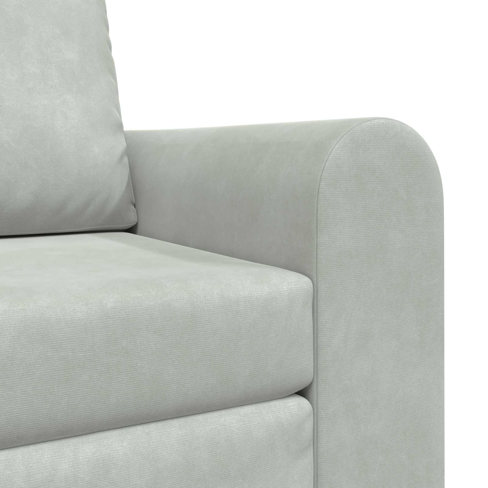 Sammenleggbar Sofa Seng Lysegrå 98 X 71 X 83 Cm Fløyel