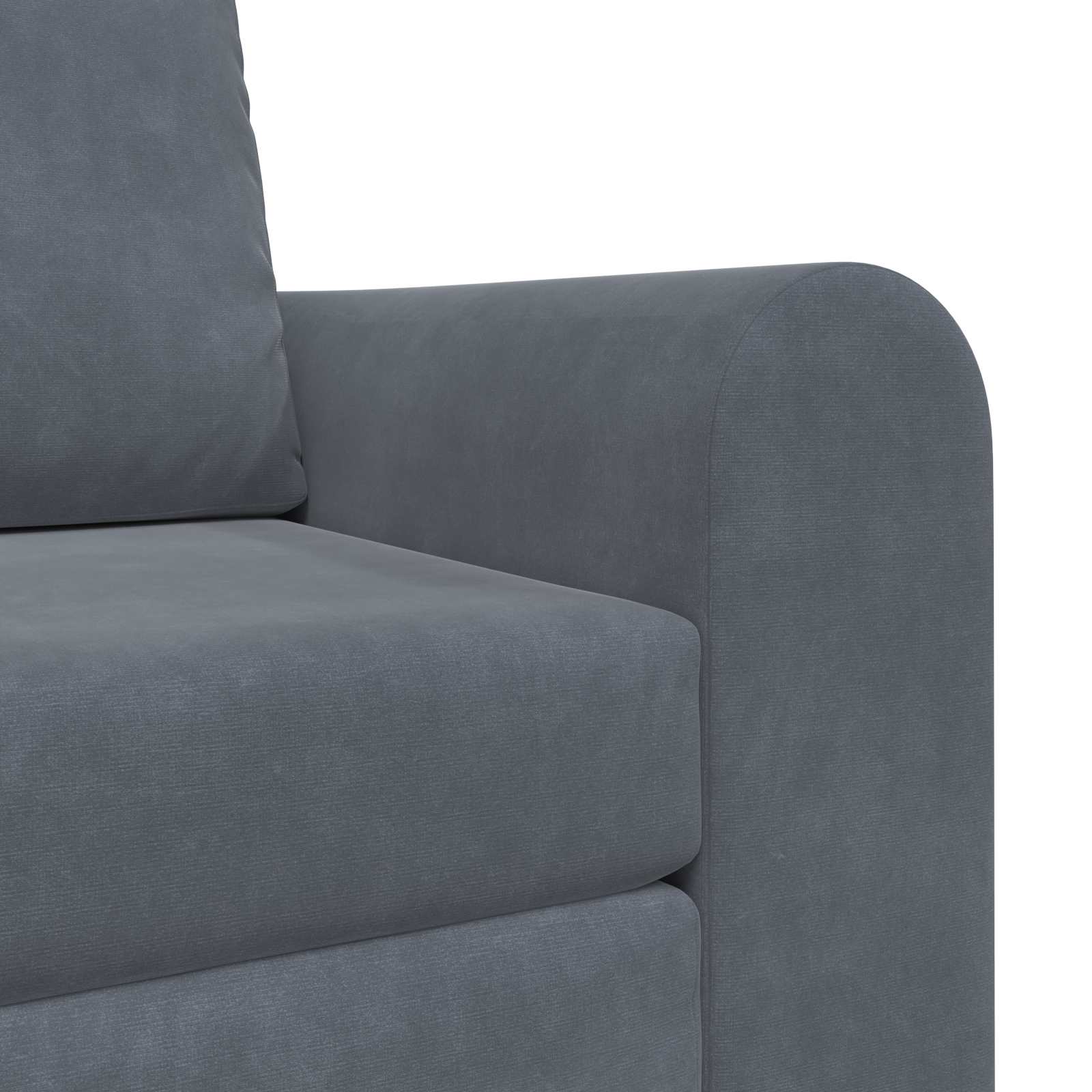 Sammenleggbar Sofa Seng Mørkegrå 98 X 71 X 83 Cm Fløyel