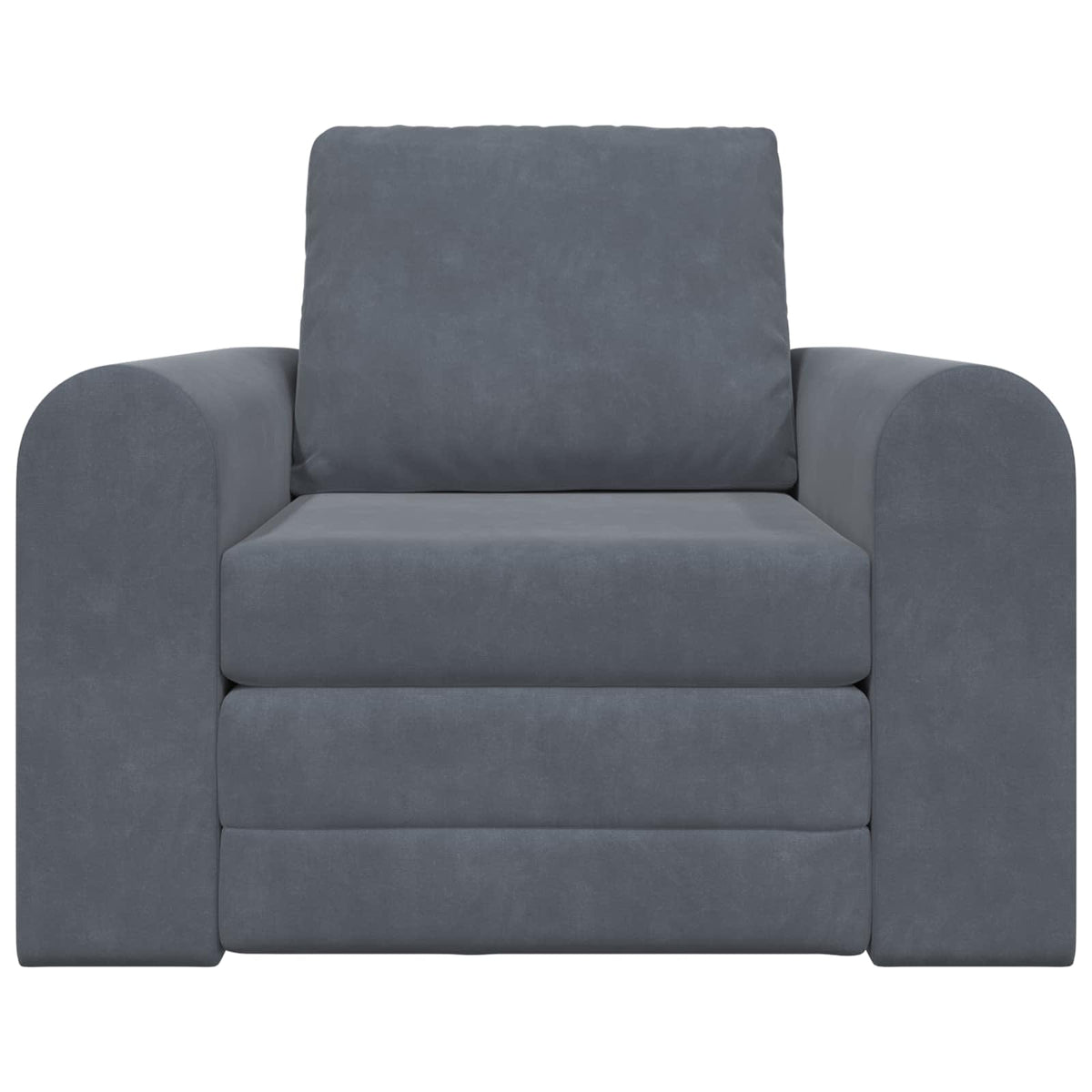 Sammenleggbar Sofa Seng Mørkegrå 98 X 71 X 83 Cm Fløyel