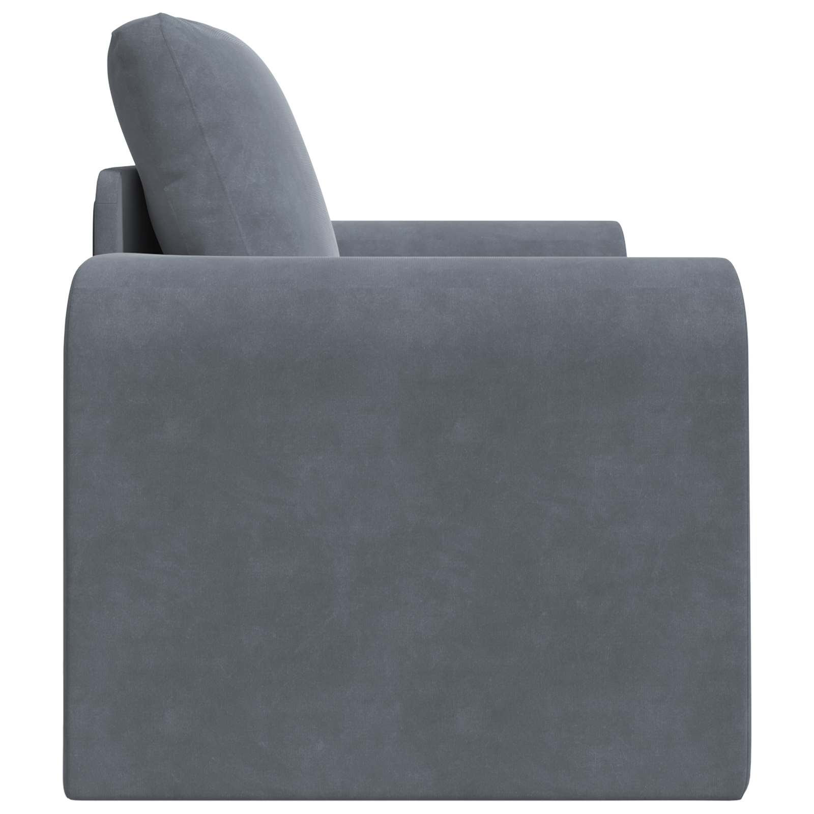 Sammenleggbar Sofa Seng Mørkegrå 98 X 71 X 83 Cm Fløyel
