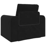 Sammenleggbar Sofa Seng Svart 98 X 71 X 83 Cm Fløyel