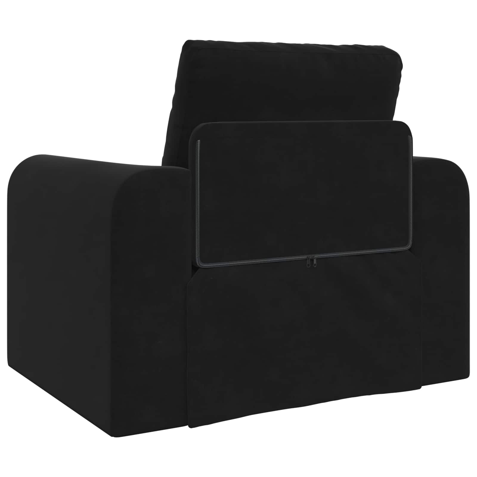 Sammenleggbar Sofa Seng Svart 98 X 71 X 83 Cm Fløyel