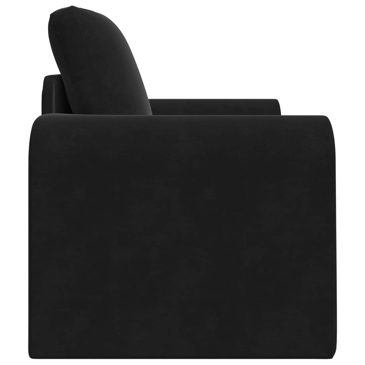 Sammenleggbar Sofa Seng Svart 98 X 71 X 83 Cm Fløyel