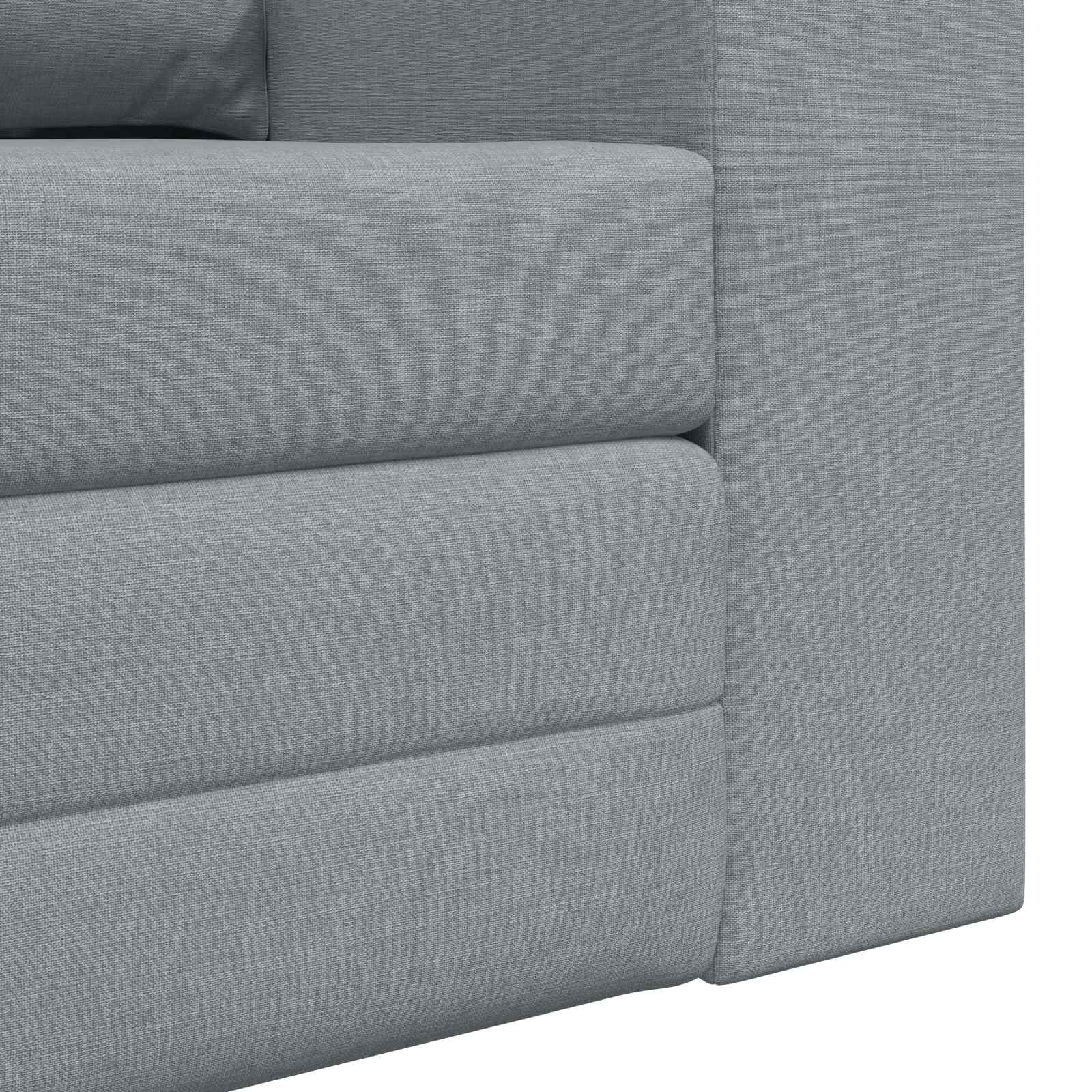 Sammenleggbar Sofa Seng Lysegrå 148 X 71 X 83 Cm Stoff