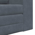 Sammenleggbar Sofa Seng Mørkegrå 148 X 71 X 83 Cm Fløyel