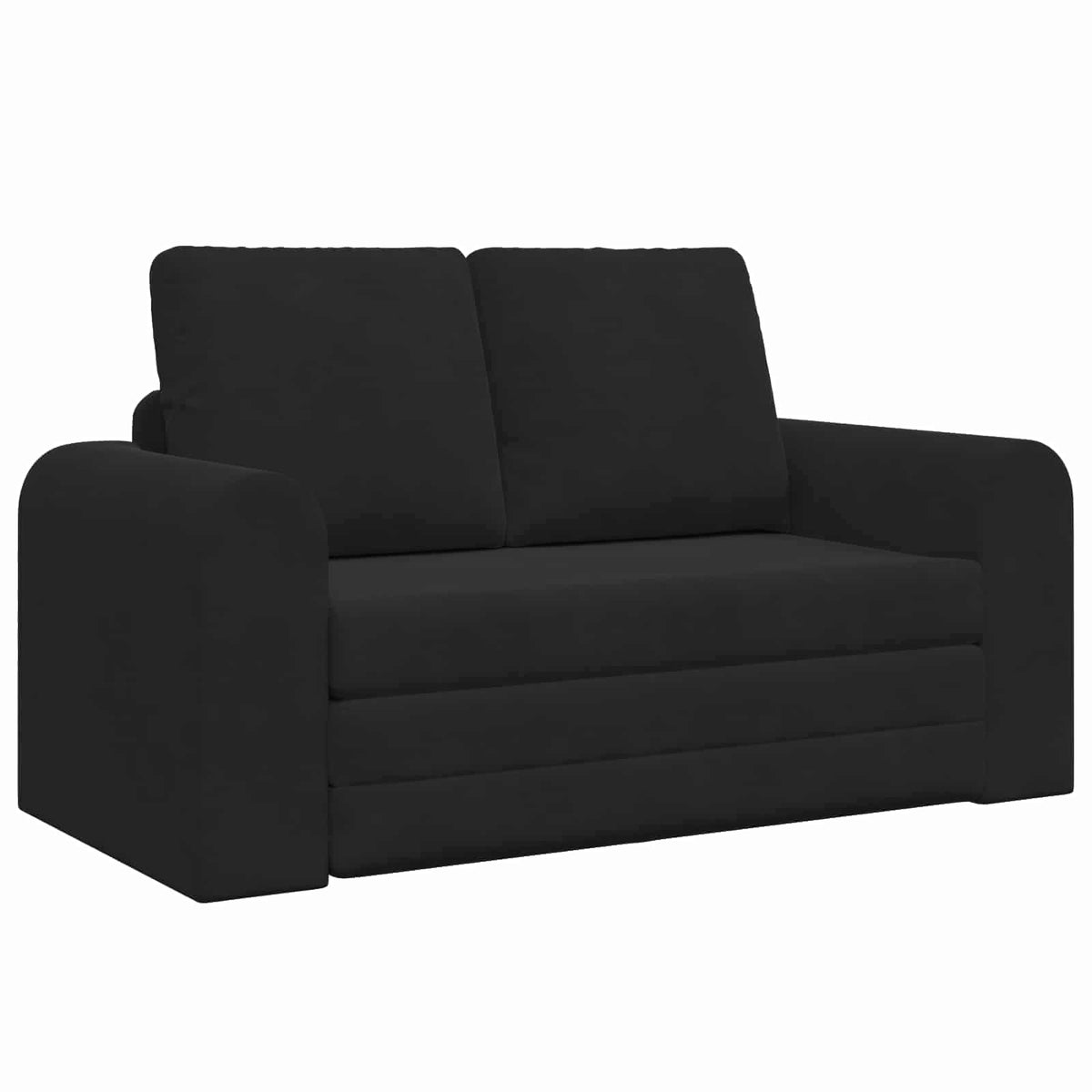 Sammenleggbar Sofa Seng Svart 148 X 71 X 83 Cm Fløyel