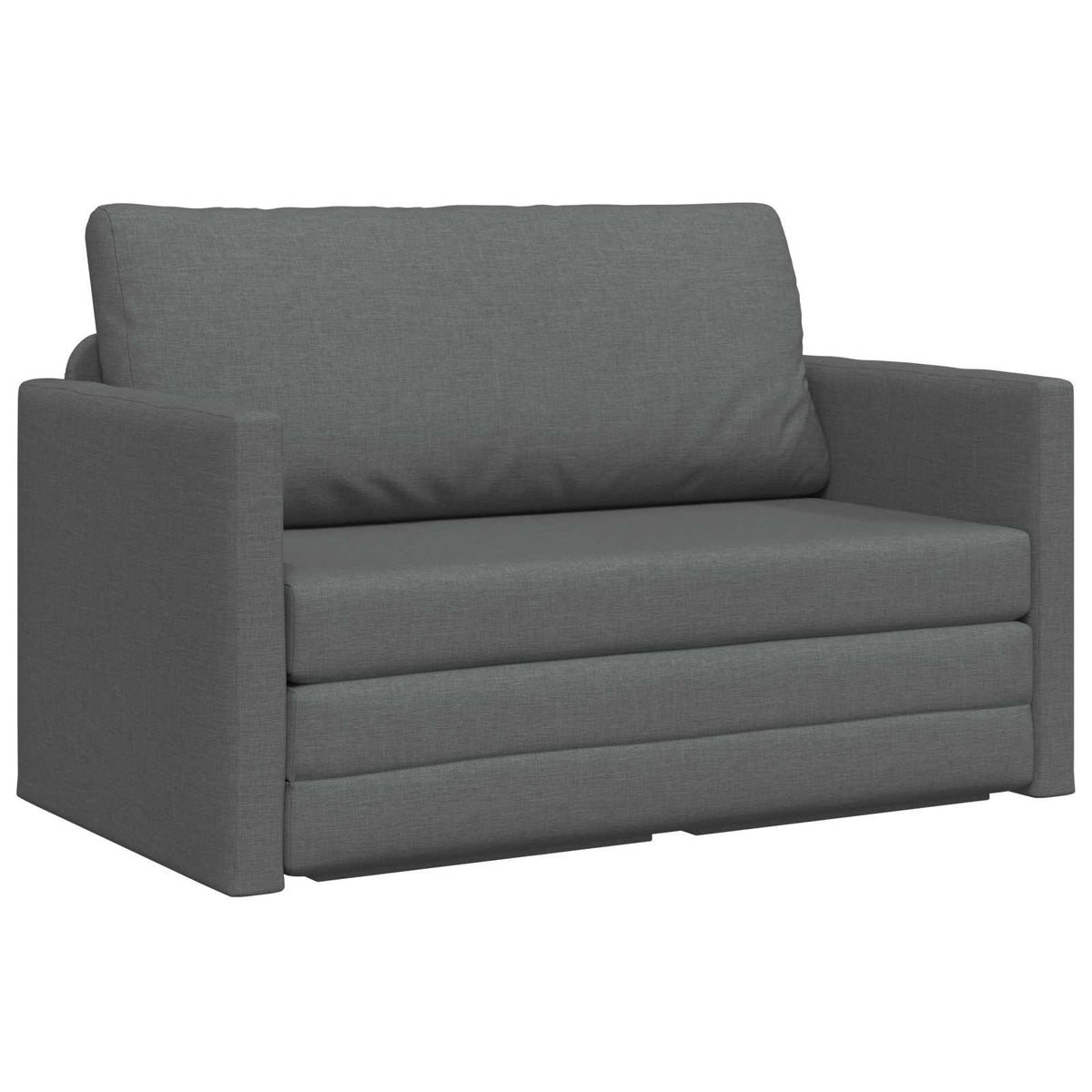 Sammenleggbar Sofa Seng Mørkegrå 124 X 71 X 78 Cm Stoff