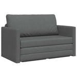 Sammenleggbar Sofa Seng Mørkegrå 124 X 71 X 78 Cm Stoff