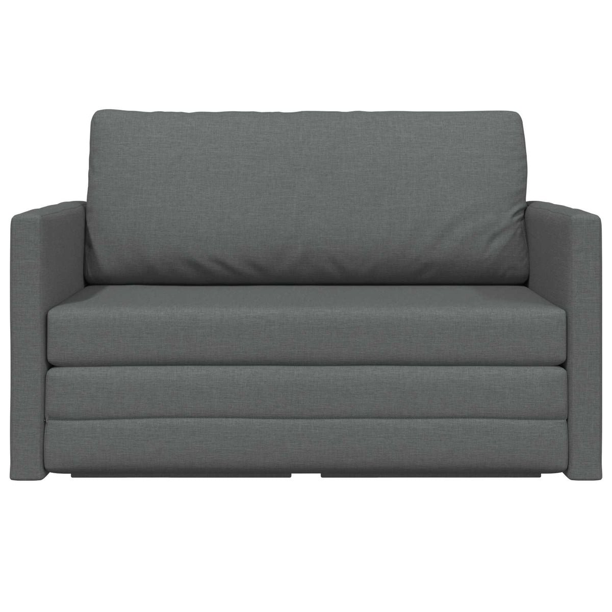 Sammenleggbar Sofa Seng Mørkegrå 124 X 71 X 78 Cm Stoff