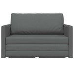 Sammenleggbar Sofa Seng Mørkegrå 124 X 71 X 78 Cm Stoff