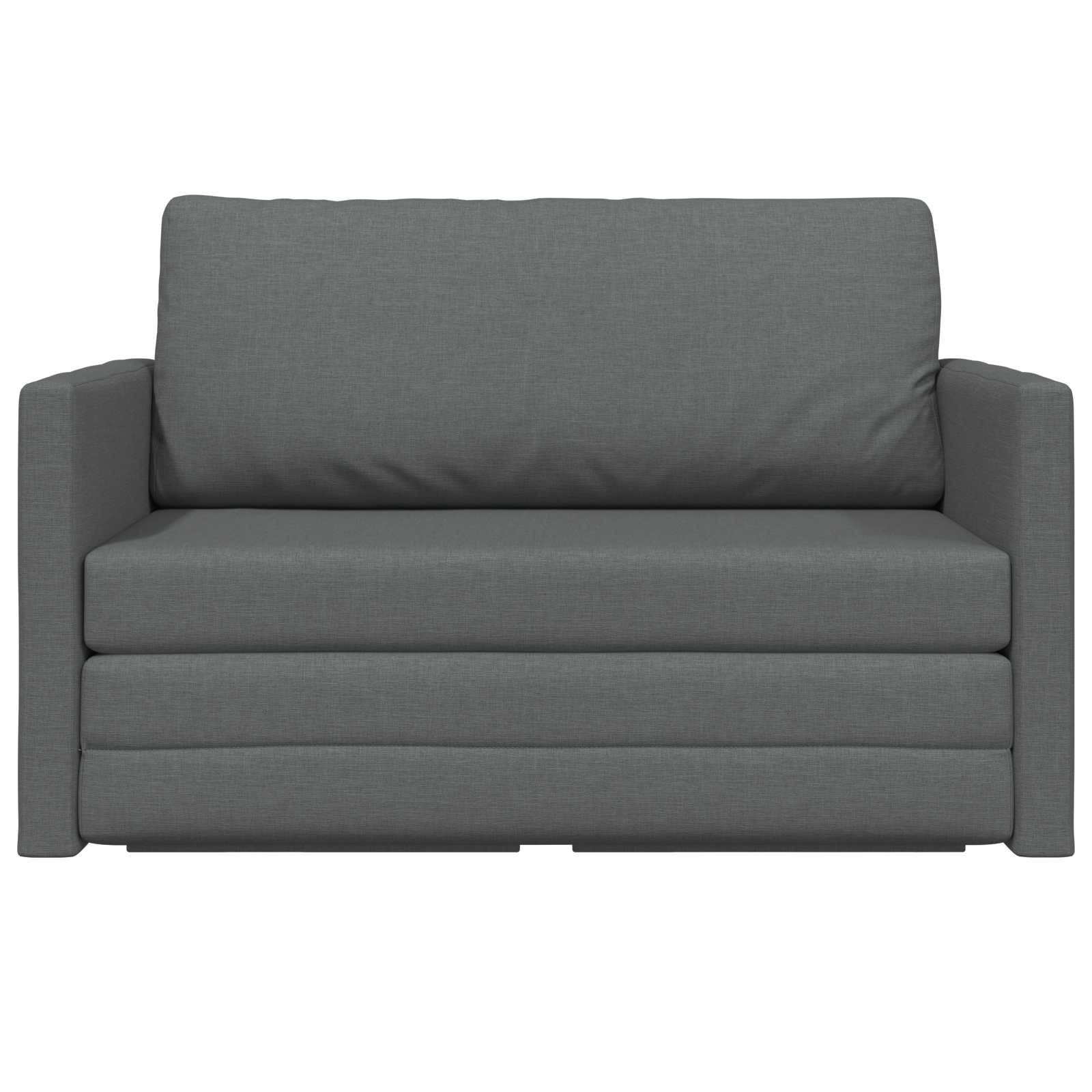Sammenleggbar Sofa Seng Mørkegrå 124 X 71 X 78 Cm Stoff