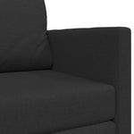 2-Seters Sammenleggbart Sovesofa Svart 124 X 71 X 78 Cm Stoff