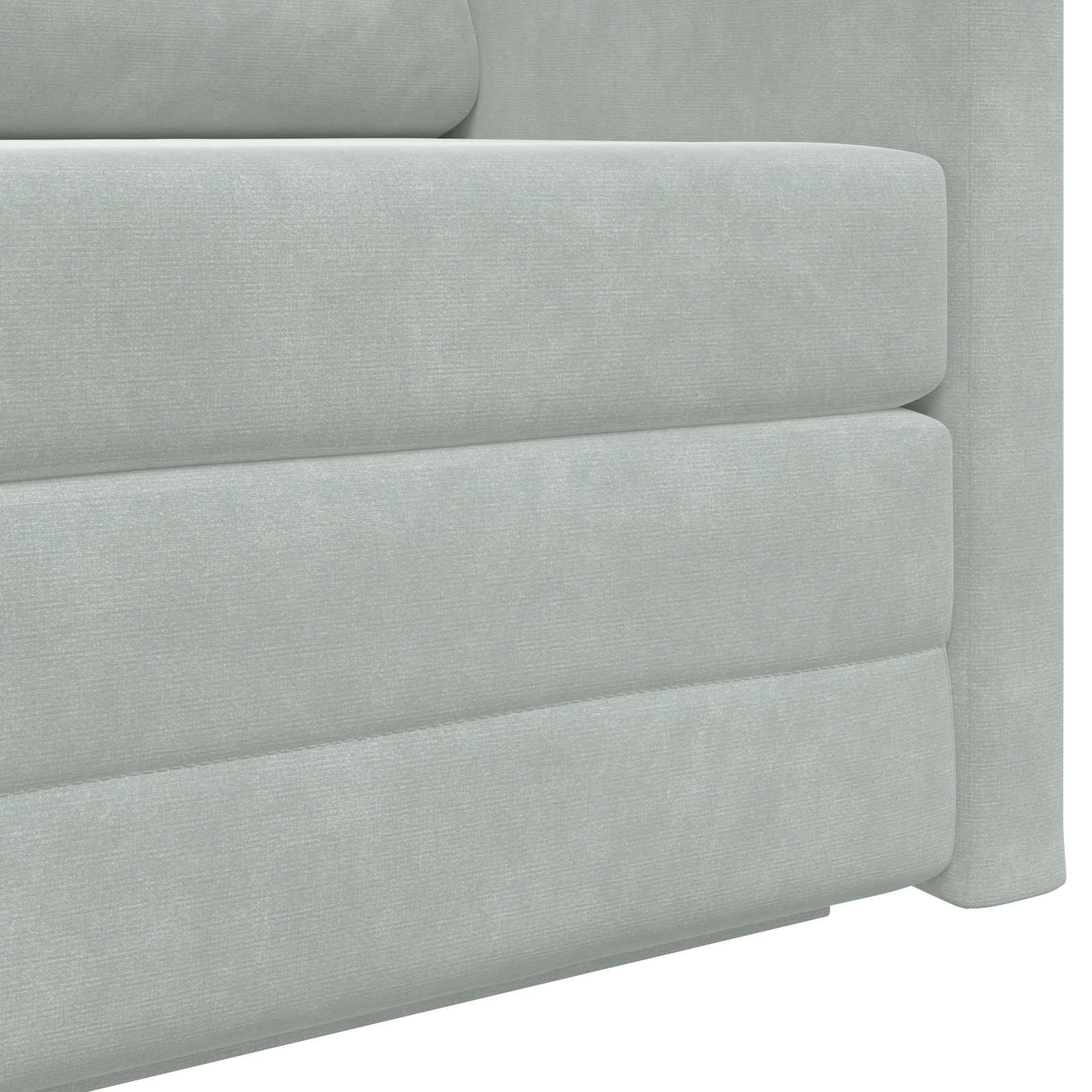 Sammenleggbar Sofa Seng Lysegrå 124 X 71 X 78 Cm Fløyel
