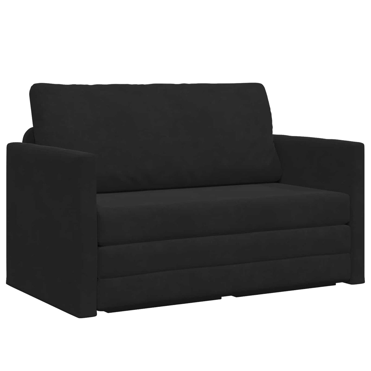 Sammenleggbar Sofa Seng Svart 124 X 71 X 78 Cm Fløyel