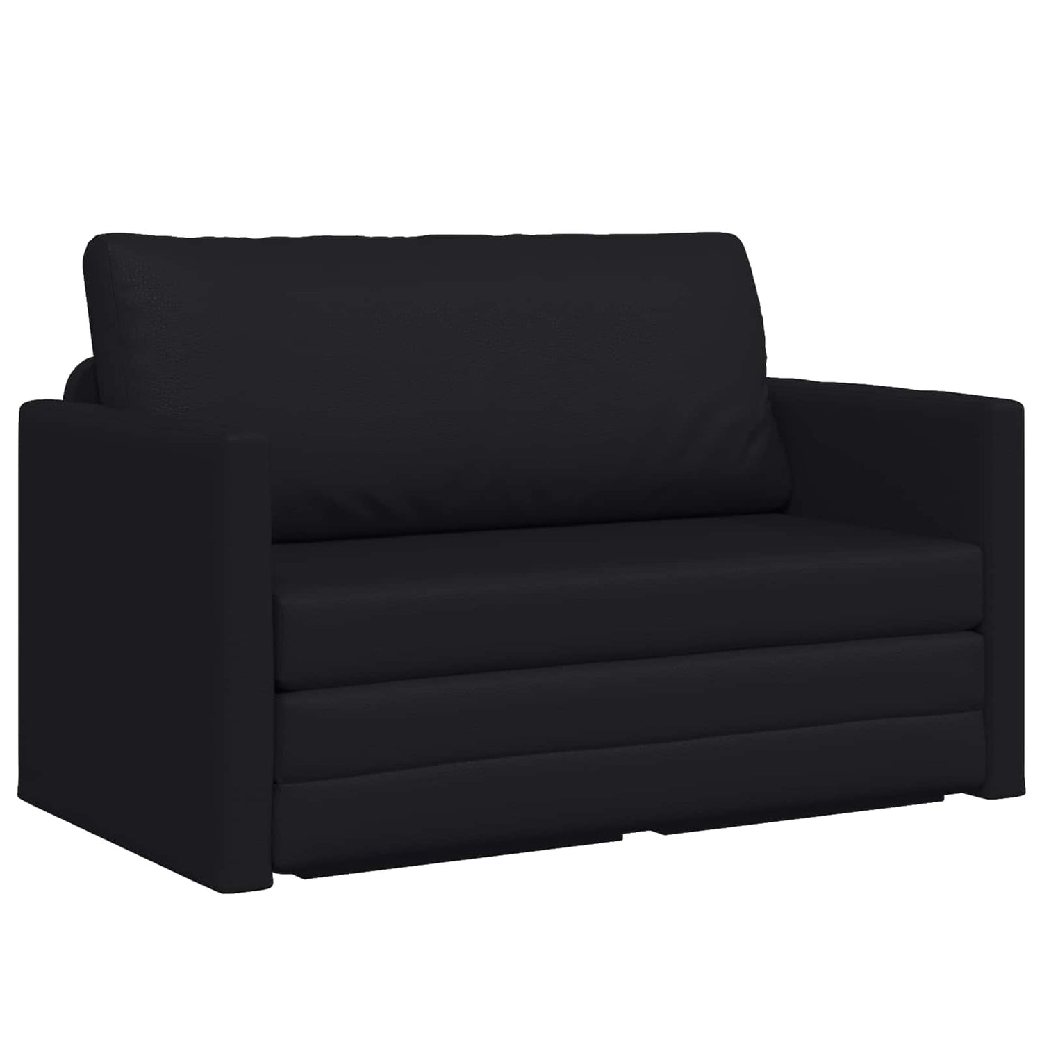 Sammenleggbar Sofa Seng Svart 124 X 71 X 78 Cm Pvc