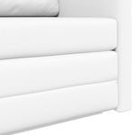 Sammenleggbar Sofa Seng Hvit 124 X 71 X 78 Cm Pvc