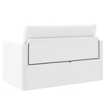 Sammenleggbar Sofa Seng Hvit 124 X 71 X 78 Cm Pvc