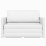 Sammenleggbar Sofa Seng Hvit 124 X 71 X 78 Cm Pvc