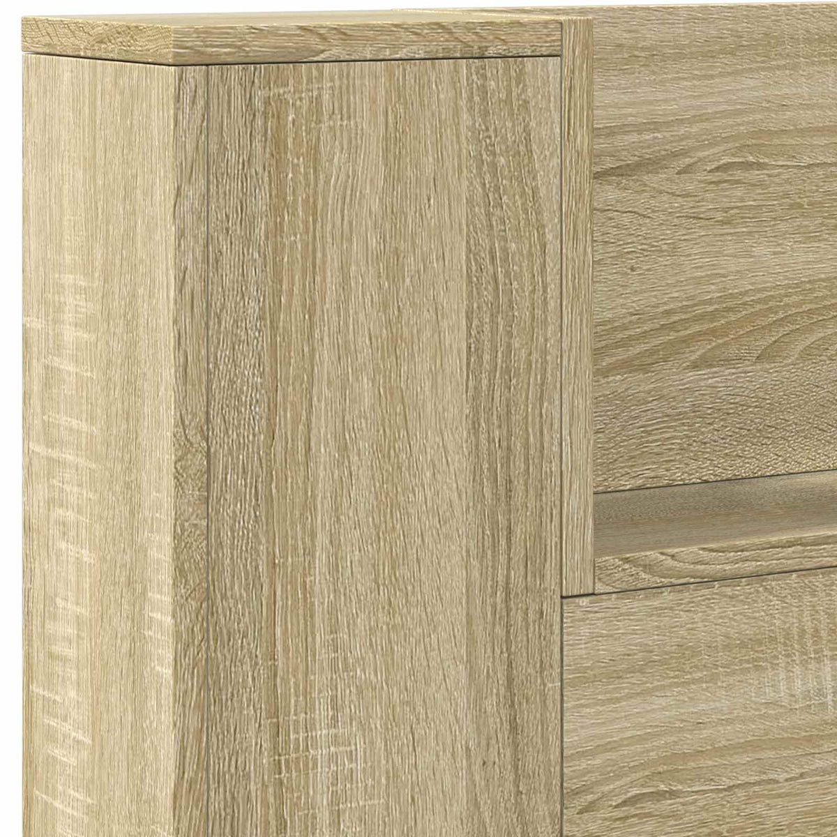 Hodegavlskap Med Led Med Hylle Sonoma 140 X 16,5 X 103,5 Cm